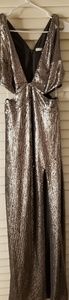 Halston Heritage size 6 full length metallic gown